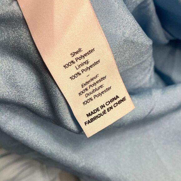 $395 Cinq‎ A Sept Women's Blue Phyllis Mock Neck Long Sleeve Swing Dress Size 0 - Picture 6 of 11